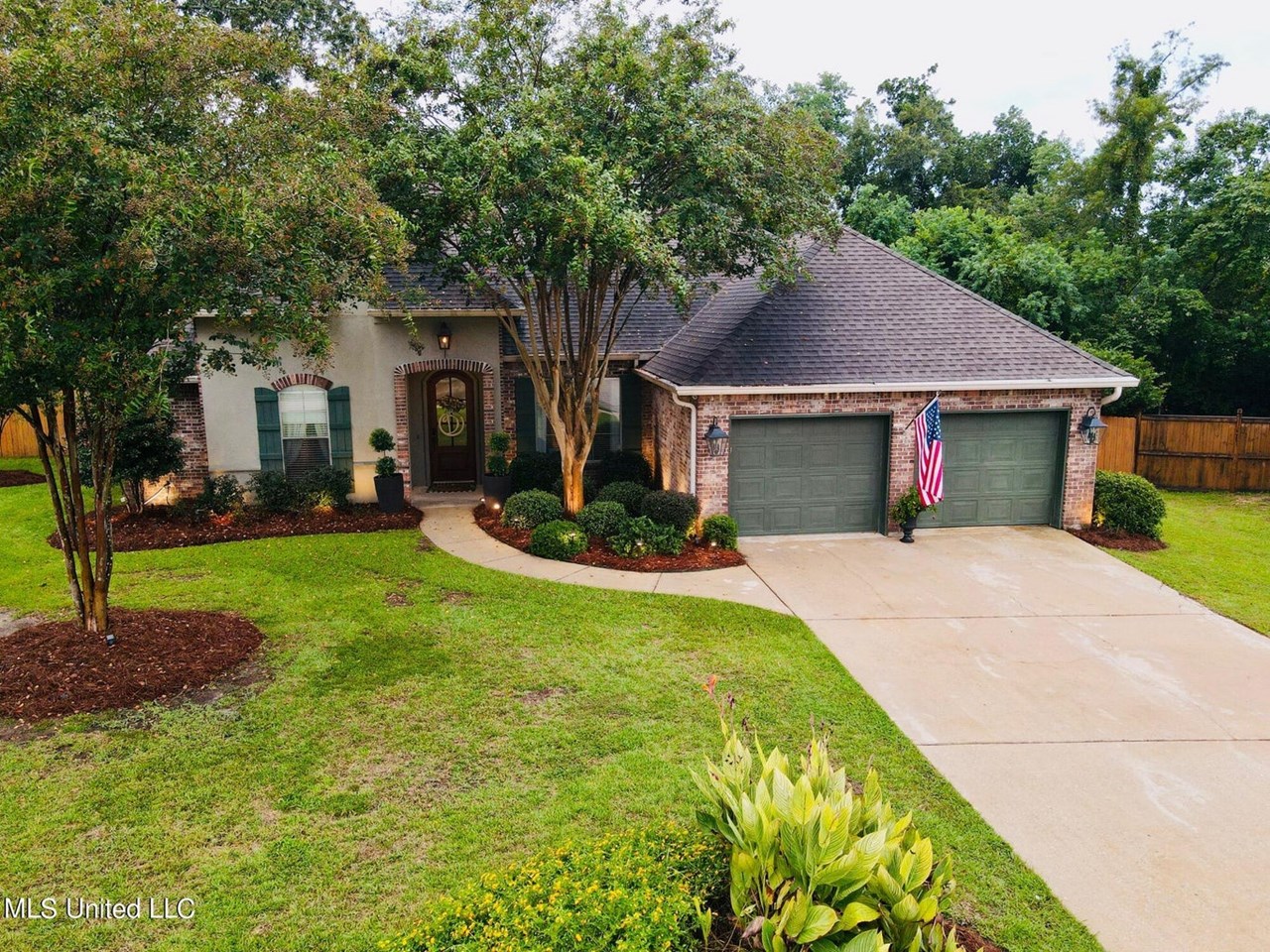 welcome home! this is a rare opportunity to snag a house in the oaks of biloxi! this property is an entertainers paradise with a private back yard spanning almost 1/2 an acre with an in-ground salt water pool, cabana/bar, settle down in the hot tub nestled in a large deck around a mature live oak tree, enclosed screen porch, side yard with custom swing set, 12x16 storage building with power and water, and an outdoor kitchen/grilling area! inside you will find custom trim throughout, the kitchen offers a showstopper brick archway and vaulted ceiling in the kitchen and breakfast area. separate wine bar with wine refrigerator, bosch appliances, gas cooktop & center island with quartz countertops and deep farmhouse style sink. there are 10' ceilings in the living and formal dining with large windows over looking the backyard oaisis, triple crown moulding, gas fireplace and built-ins. man cave/bonus room has a wet bar with seating and beverage refrigerator. primary suite offers a coved ceiling in the bedroom, the bathroom quartz counters with double vanity, vaulted ceiling, water closet, jetted tub with a garden view, and walk-in closet with built-ins. other amenities include music speakers inside and out, gutters with leaf filter guards, new roof in 2021 with 12 years left on roof warranty, transferrable termite bond until march, wired landscape lighting, security cameras, primo grill with cabinet, and the oaks is an active hoa community to protect your investment ($157/yr)!